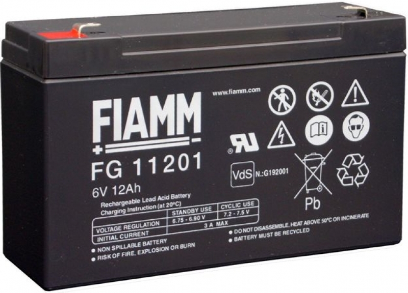 FIAMM FG11201 kompatibel zu CSB GP6120 Enersys NP10-6 Enersys NP10-6FR