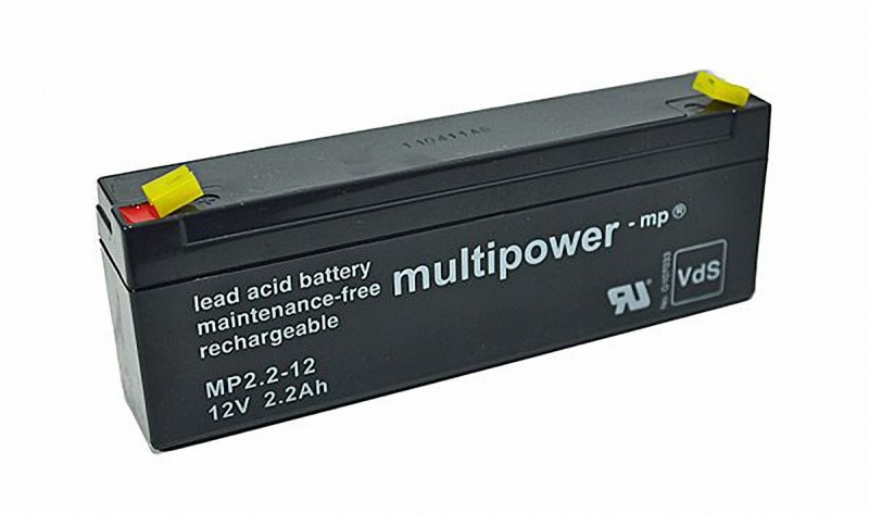 Multipower Bleigel Akku 12V/2,2Ah MP2.2-12 NP2.3-12 LC-R122R2PG FG20201