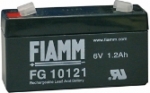 Fiamm FGS FG10121 6V 1,2 Ah Faston 4,8mm Dryfit A506/1.2S LC-R061R3P AGM 10121